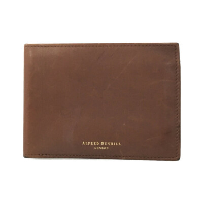 小物 dunhill pvc/leather bifold walllet dunhill Bifold Wallet Logo Plate PVC x Leather Authentic