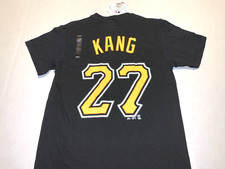 Jung Ho Kang Pittsburgh Pirates #27 Black MLB Baseball Jersey T-Shirt New! SMALL