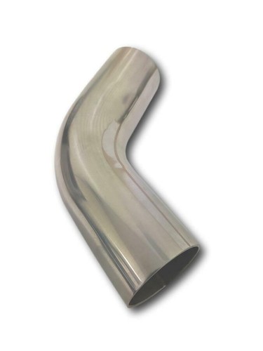 EXHAUST PIPE MANDREL BEND STAINLESS STEEL 1 1/2" 60 DEGREE - POLISHED - Picture 7 of 8