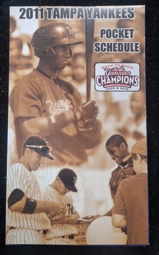 13 - NEW YORK & TAMPA YANKEES POCKET SCHEDULE DIFFERENT SCHEDULES 2006 - 2013 - Picture 10 of 13