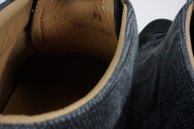 John Lobb Winner Boot Ebony Velveteen Charcoal Twill Boots  display picture 1