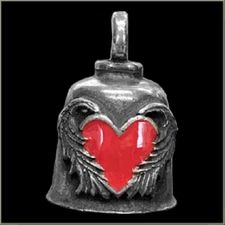 Gremlin Bell Kit Angel Wing Red Heart  motorcycle biker luck ride