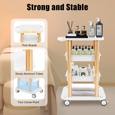 #ad Instrument Rolling Cart For Cavitation Beauty Machine Salon SPA Trolley Stand US $66.93