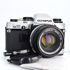 Olympus Om-10 35mm Film Slr Camera w/ 50mm f/1.8 Lens Kit- Tested & Working
