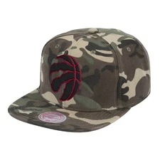 Toronto Raptors Mitchell & Ness Blackwood Snapback Hat - Camo