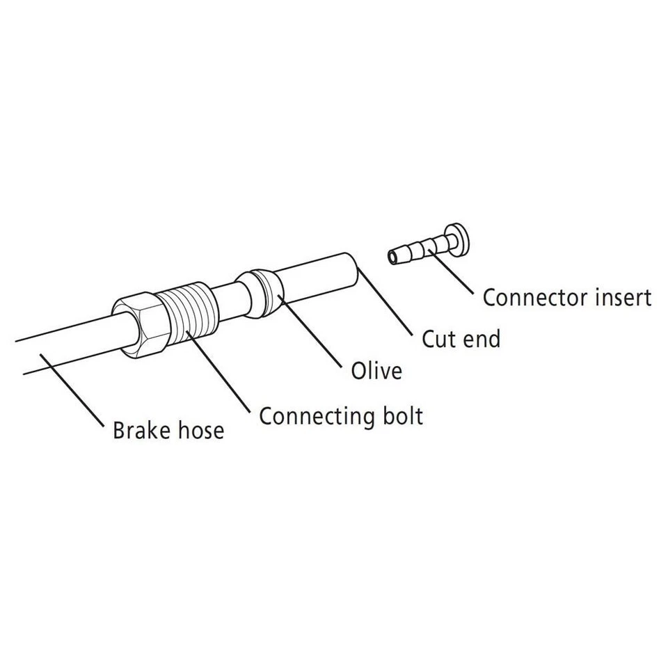 Shimano BH59 Brake Hose Olive & Connecting Insert - 2 Pieces - Tiagra GRX Deore - Image 2 of 2