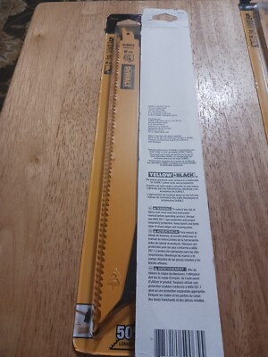DeWalt DWAR106 12'' 6TPI Demo Reciprocating Blade Lot Of 2 -5 Packs Free Ship 