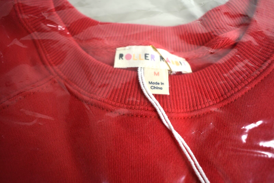 New Roller Rabbit Gingerbread Party Crewneck Sweatshirt Red Christmas ...