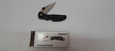 Maxam Lockblade Knife One Hand Opening Stainless Steel Clip NEW SK7472