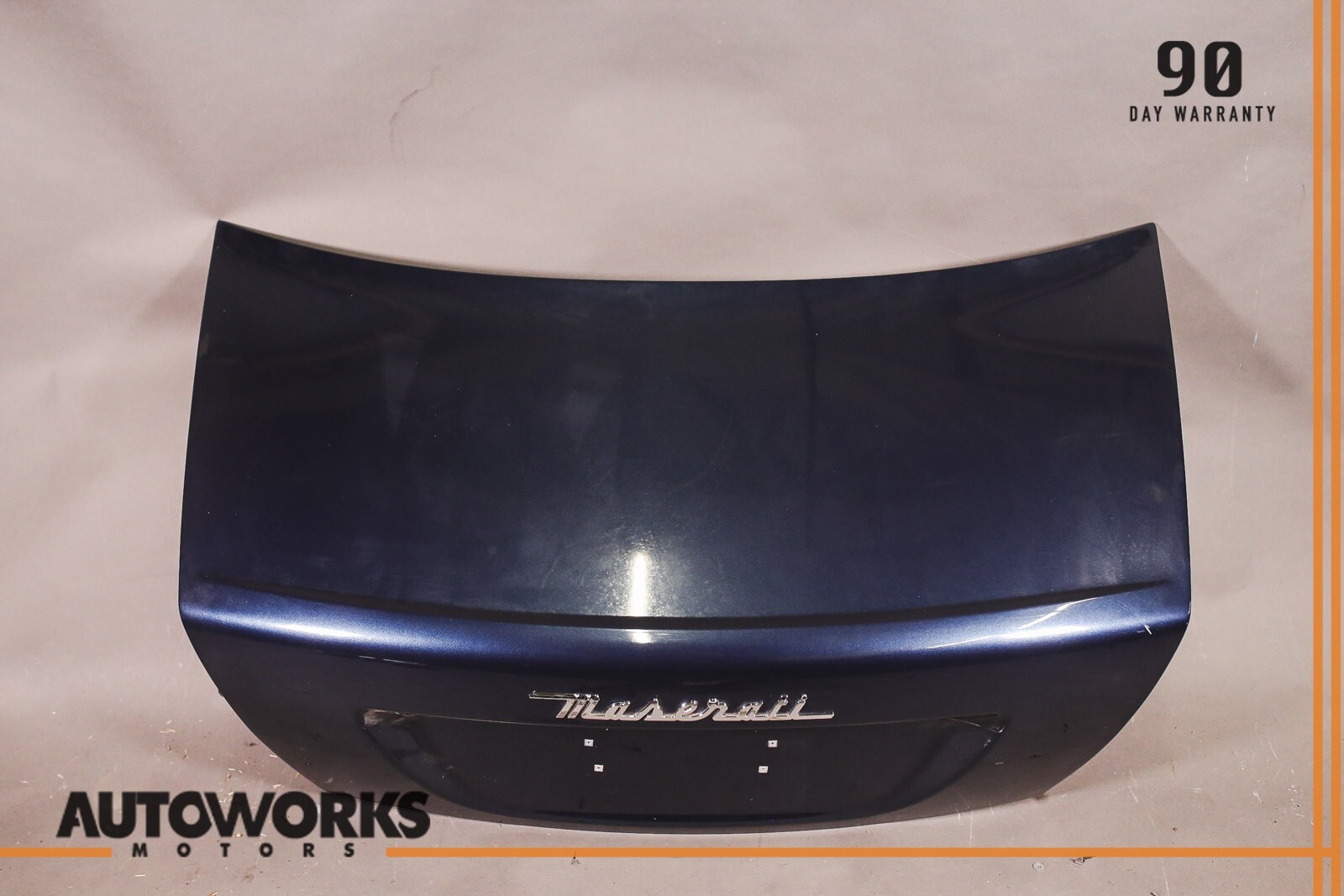 03-13 Maserati Quattroporte M139 Rear Trunk Boot Lid Shell Panel Blue OEM
