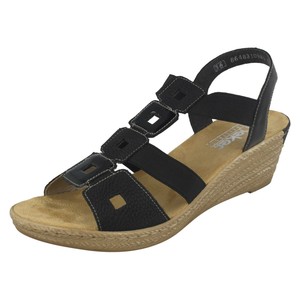 rieker ladies wedge sandals