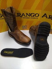 Men's square toe work boots Bota de trabajo cuadrada Arango
