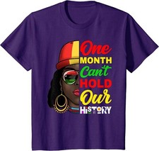 One Month Can't Hold Our History African Afro Hair Youth Unisex T-shirt
