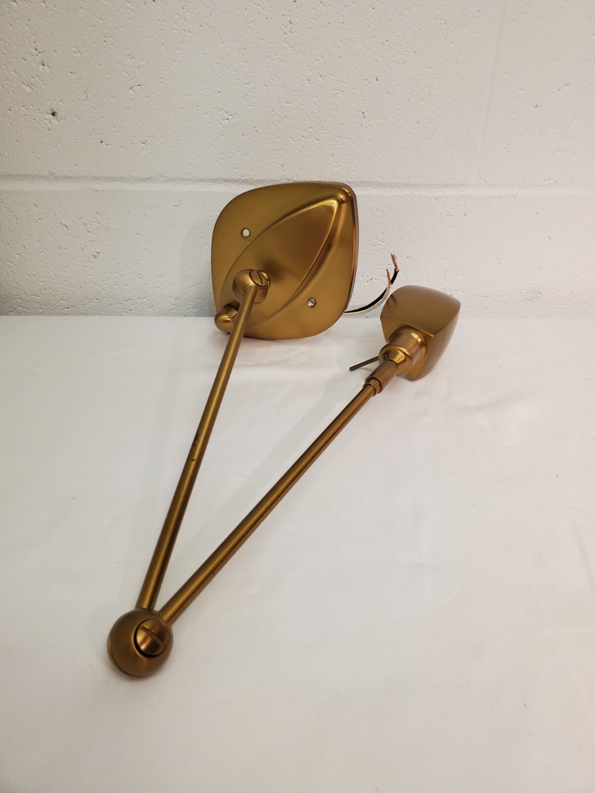 HOLTK&Ouml;TTER Swing Arm Wall Sconce Dimmable, Gold Finish Modern Contemporary Lamp