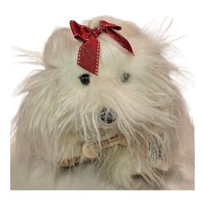 Gund MALTESE Realistic Fluffy Plush Stuffed Animal Toy with Tags CLEAN