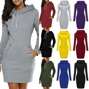 womens hooded jumper dress