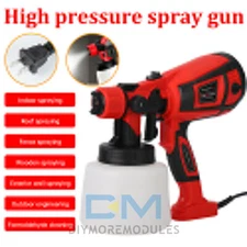 Electric Spray Gun 900ML Airless HVLP Paint Sprayer Handheld DIY High Pressure
