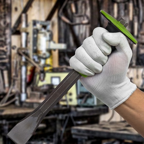 Flachmeißel Präzisionsmeißel Fliesenmeißel Handschutzmeißel 740 g 2er Set - Afbeelding 2 van 7