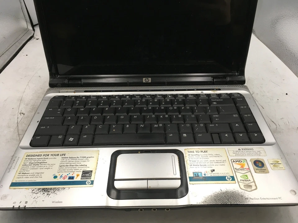 HP PAVILION DV2500 - FOR PARTS - INTEL CORE 2 DUO - 2GB RAM - 14" - READ -BB - Image 3 of 4