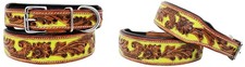 XSmall 9''- 13'' Dog Puppy Collar Cow Leather Adjustable Padded Canine 6067