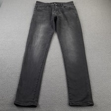 883 Police Mens Jeans 32x31 Grey Moriarty Slim Tapered W32 L31 Denim Stretch