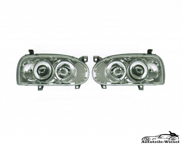 Frontscheinwerfer Links Rechts Vorne FüR VW Golf 3 Variant 1.6 91-99-image