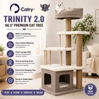 Catry Trinity 2.0 Cat Tree 66.3” Multi-Level Cat Tower Condo Scratching Post Bei