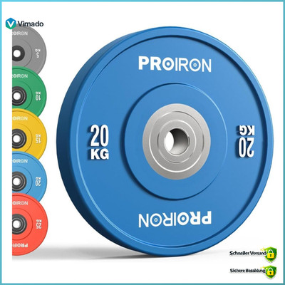 Hantelscheiben Olympic Bumper Plates 50mm 5-25kg Hartgummi Gewichtsscheiben