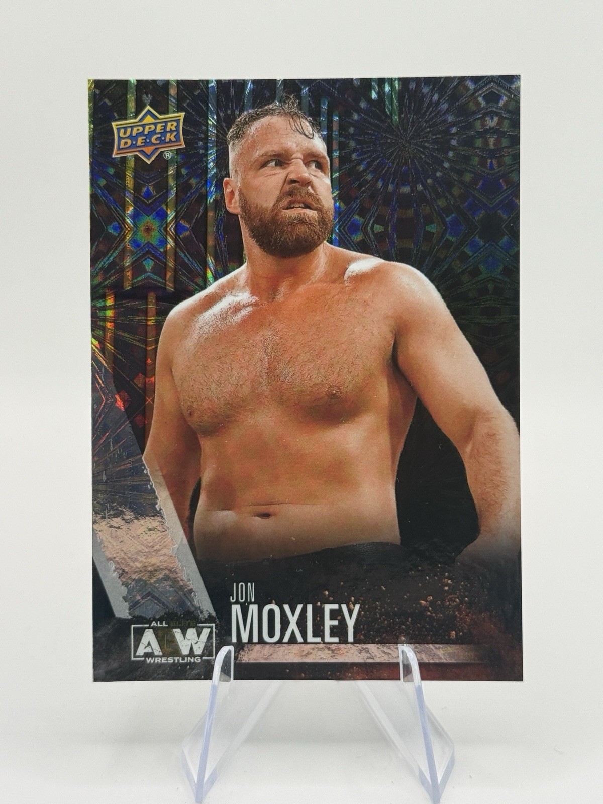 2021 Upper Deck AEW Wrestling Jon Moxley Pyro Parallel #13 First Edition Card