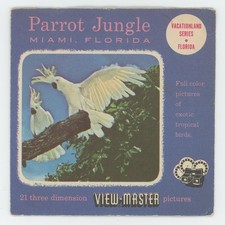 Parrot Jungle Miami Florida 1955 View-Master Packet with Reels 172-ABC VG