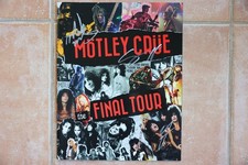 Motley Crue Nikki Sixx Neil Mars Autographed Signed Final Tour Show Program Book