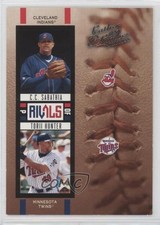 2005 Donruss Leather & Lumber Rivals /2000 CC Sabathia Torii Hunter #R-9 HOF yf0