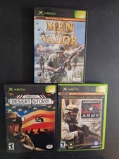 Men of Valor, Conflict Desert Storm, & America's Army (Xbox) 3 Game Bundle CIB