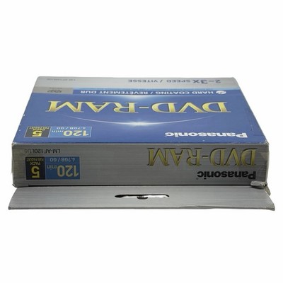 Panasonic LM-AF120LU5 DVD Ram Disc 120 Minute Hard Coating 5 Pack
