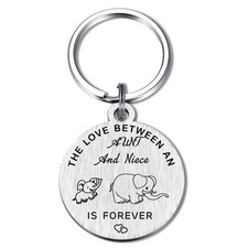 Aunt Keychain 1 PCS Mother Day Birthday Gift From Nephew Niece Family Decor
