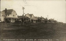 HIGHMORE SOUTH DAKOTA SD West Second St Residences Vintage RPPC
