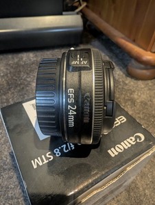 Canon 24mm f/2.8 Prime Lens STM EFS Original Caps Included