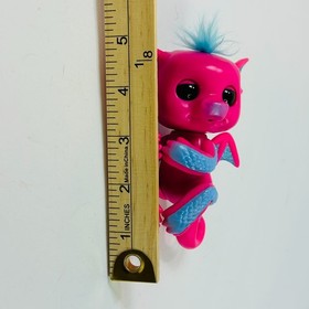WowWee Fingerlings Baby Dragon Sandy Pink Blue Glitter Interactive Toy Untested