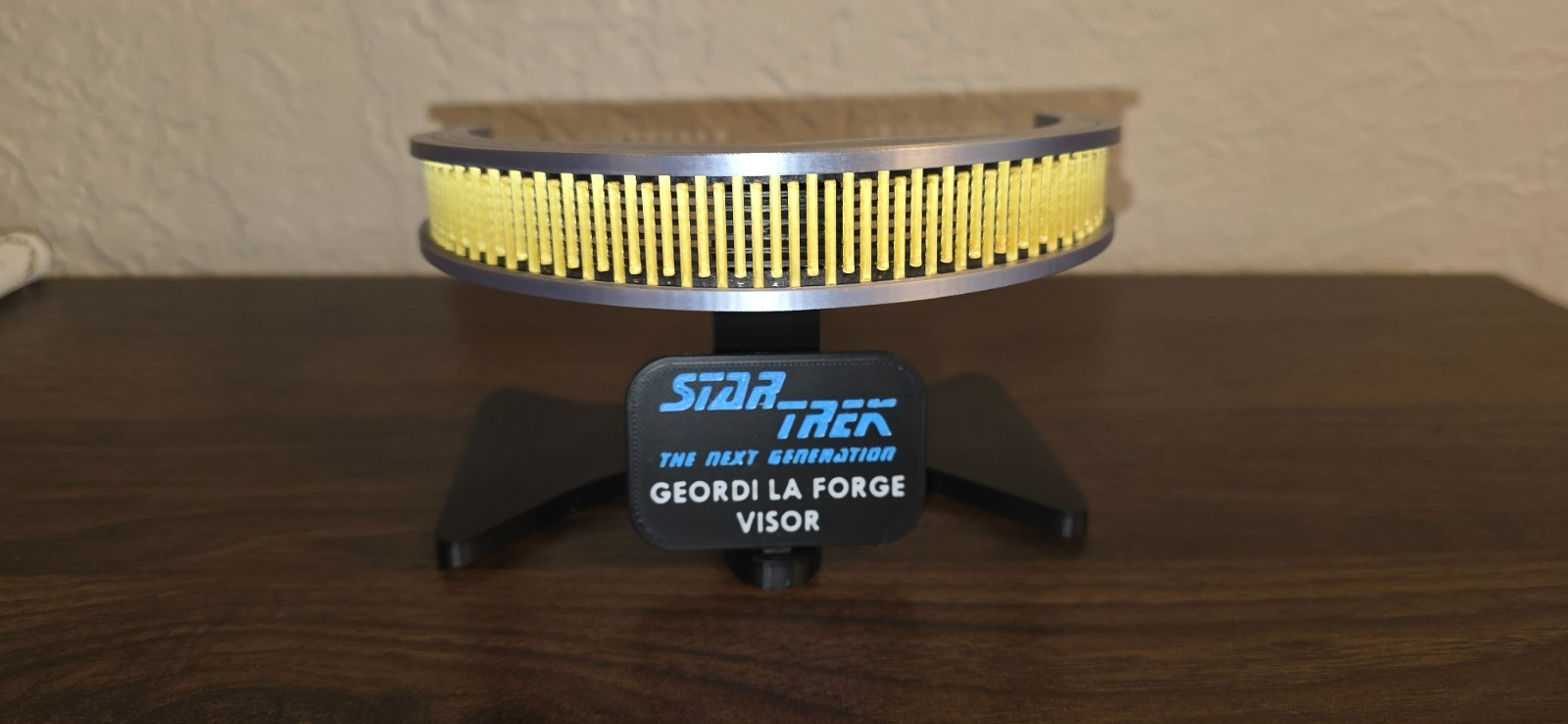 Visera Geordi La Forge TNG Star Trek tamaño real escala 1:1 | Impresa en 3D