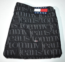 Tommy Jeans skater jeans monogramma logo vestibilità ampia dritto uomo nero grigio W36 L29