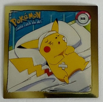 Pokémon Nr. R08 Pikachu Series 1 Sticker Original 1999 Holochrome Pokemon