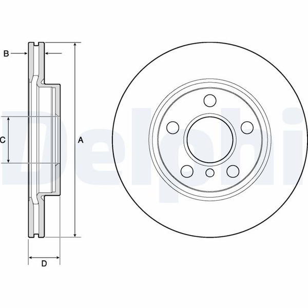 2X Delphi Bremsscheibe BG4704C FüR BMW Clubman F54 F45 F56 Mini 2Er Active 214-image