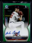 2023 Bowman Draft Alex Clemmey Chrome Auto Green Refractor 1st #64/99