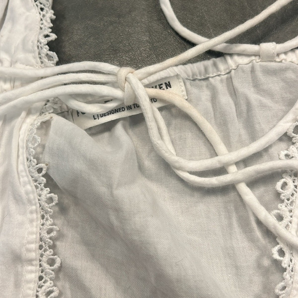 Four Three Seven White Tie Top View 4