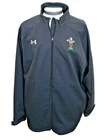 Wales Rugby Jacket Black Green Under Armour Full Zip Training Mens 2XL