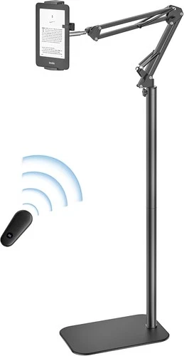 Tablet Floor Stand with Page turner, Adjustable Tablet Holder