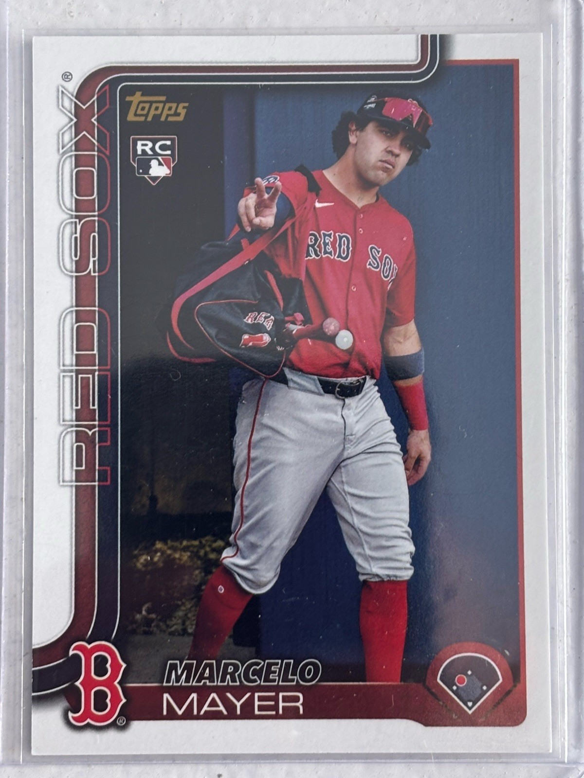 2025 Topps Update Marcelo Mayer Golden Mirror US105 Rookie Card Boston Red Socks