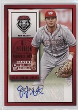 2015 Panini Contenders Prospect Ticket Red Foil DJ Peterson #5 Auto 1ek2
