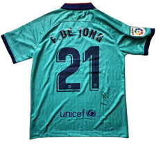 FRANKIE DE JONG signed jersey ORIGINAL AUTOGRAPH RACC COA FC Barcelona