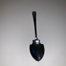 Antique Chrome Plated Nickel Silver Grapefruit Spoon Made In Sheffield England